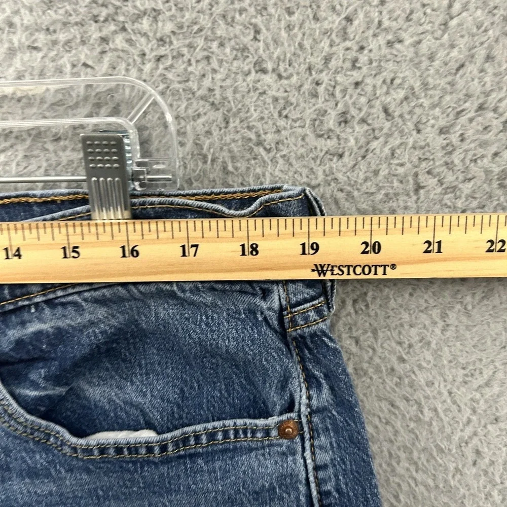Levis Jeans Mens 38x30 Blue Denim‎ 505 Straight American Work Wear Cotton Adult